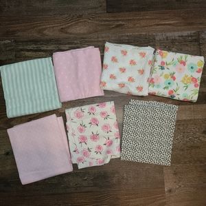 7 receiving blankets